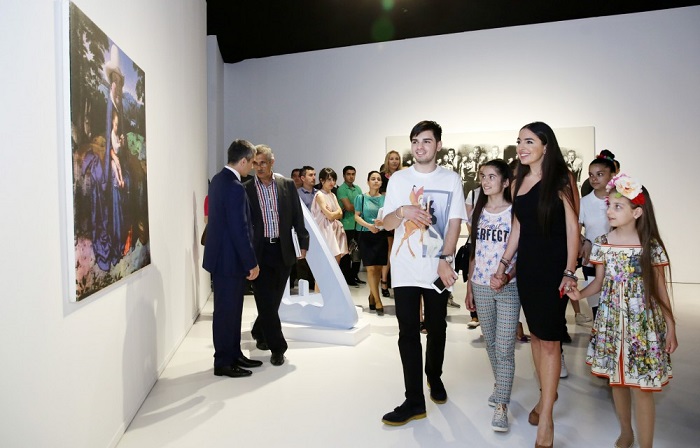 Heydar Aliyev Foundation VP views solo exhibition of George Condo launched at Heydar Aliyev Center